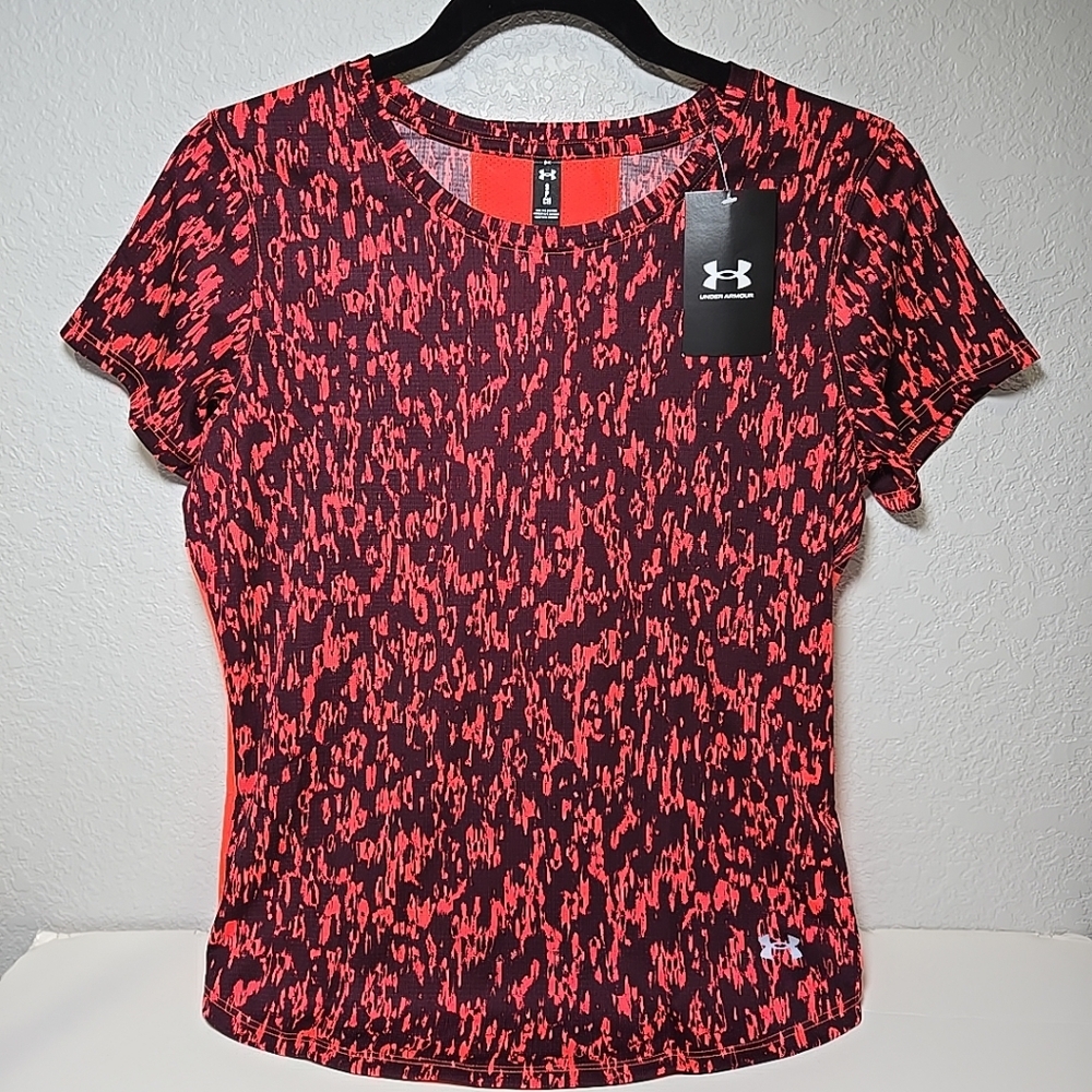 Under Armour Launch Speed Stripe Printed Short Sleeve Running - Picture 3 of 8